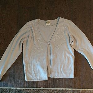 Cardigan shirt set